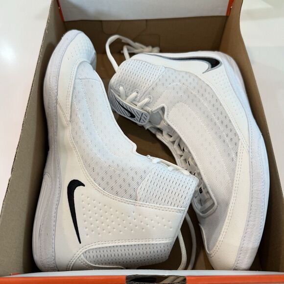 Nike Inflict 4 \'White Black\' HM9674-100 Men\'s Size 9 Wrestling Shoes NEW main image 6